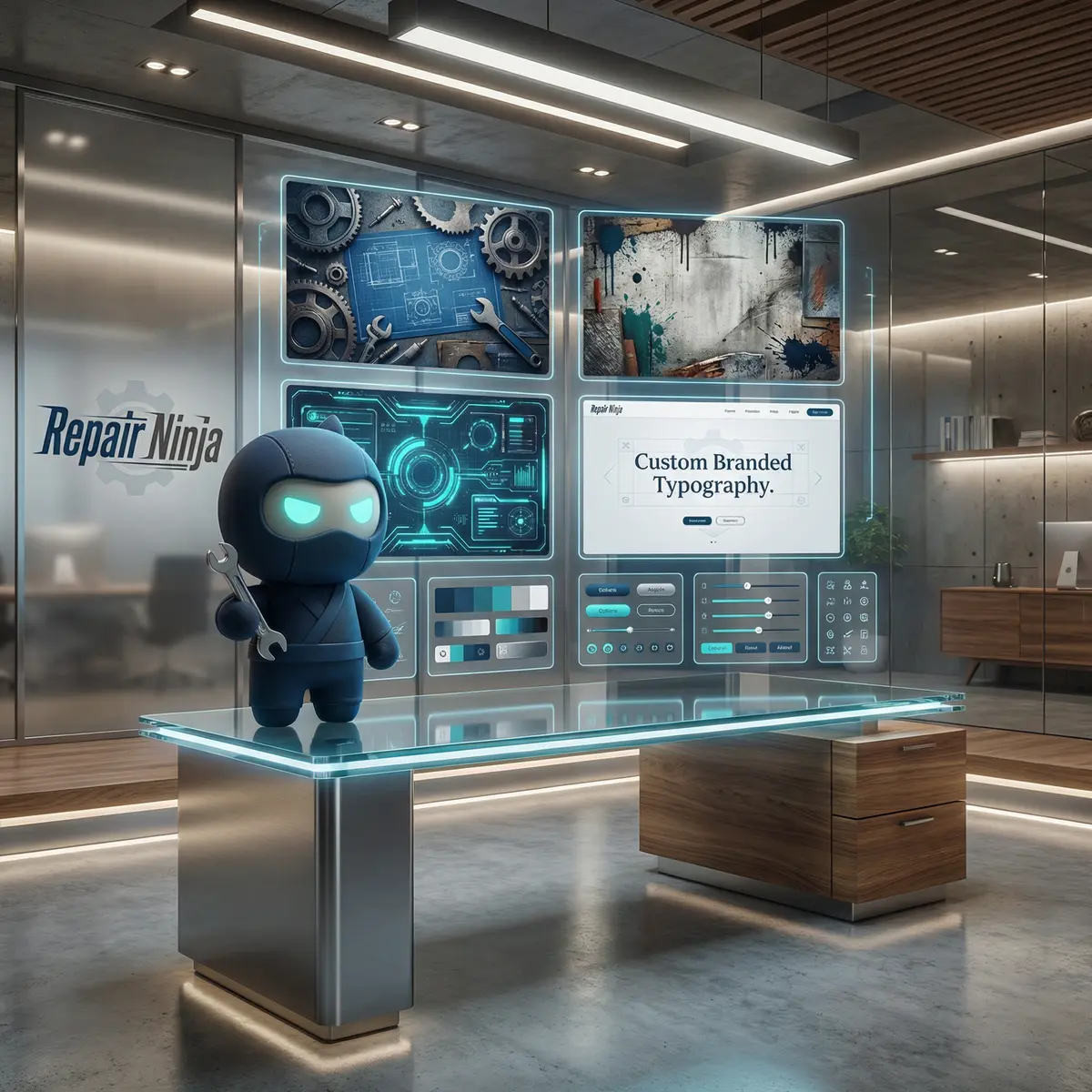 Design Partner — custom branded Repair Ninja theme